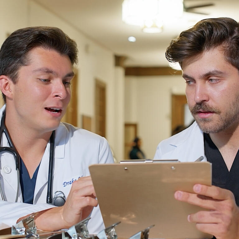 students working together