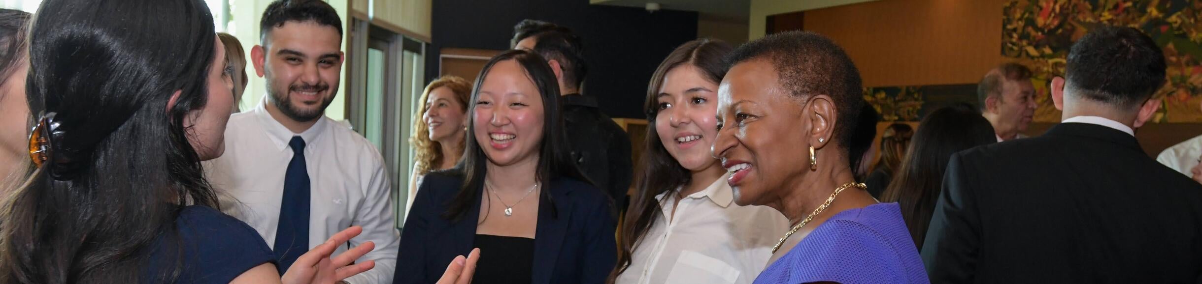 Dean Deas speaking to students