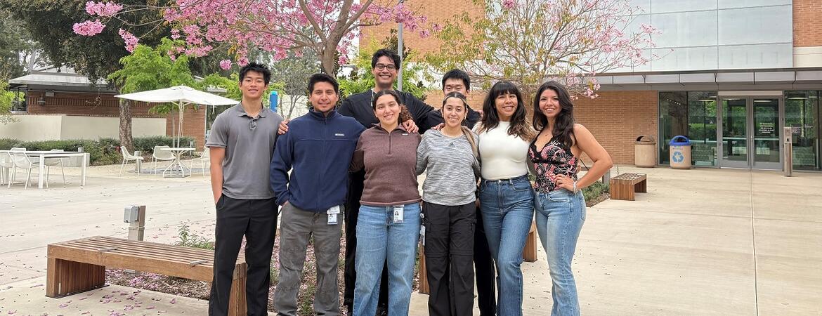 student volunteers with the IESM