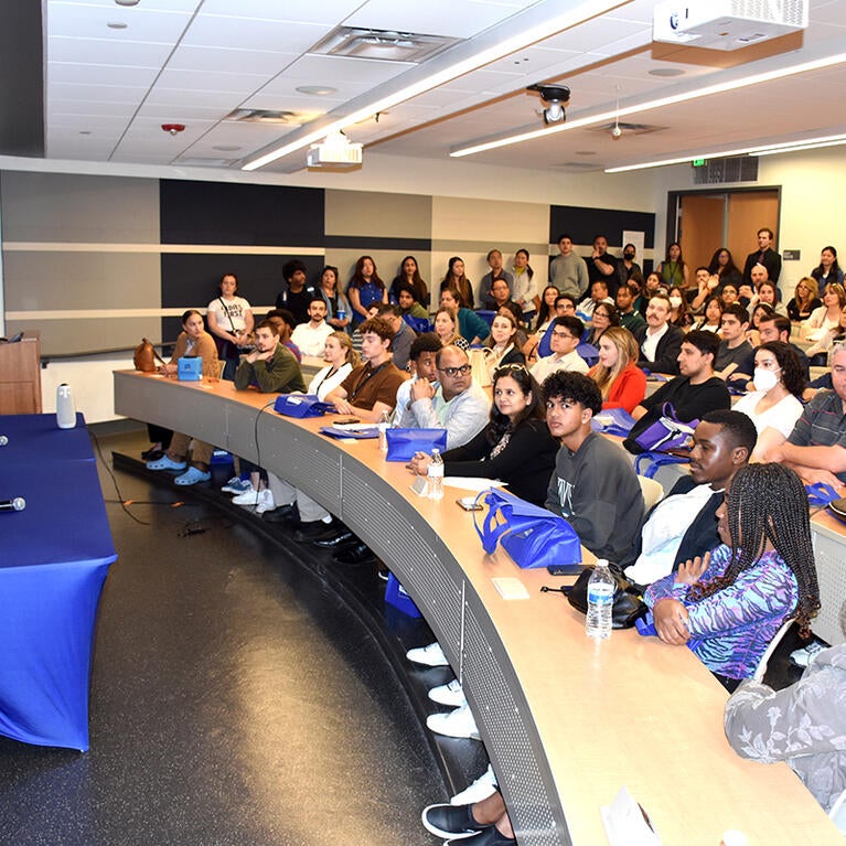 Student panel at 2023 Open House