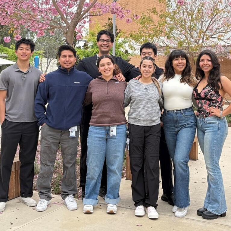 student volunteers with the IESM