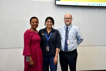 Dean Deas with Kathy Calderon and Ken Ballou