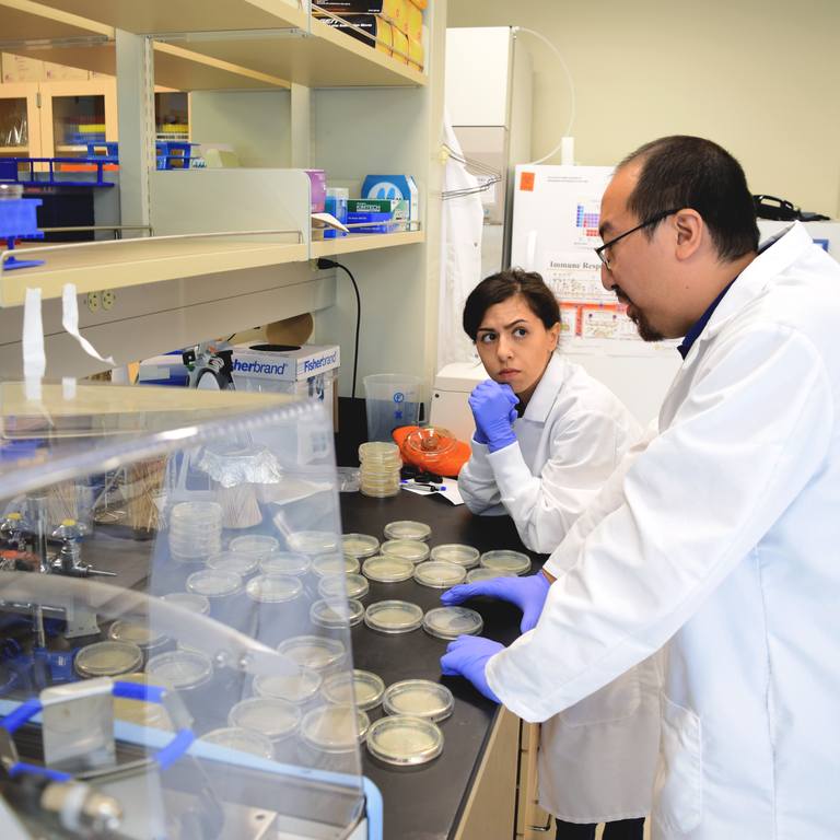 Ansel and Salma in Lab 2