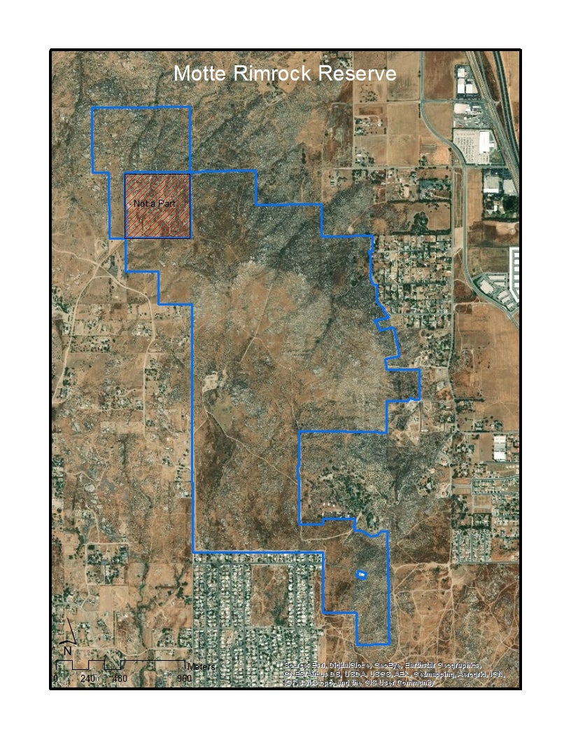 Motte Rimrock Reserve aerial view (c) UCR / CNAS