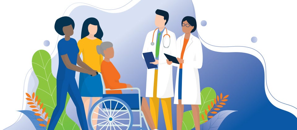 Illustration of healthcare professionals