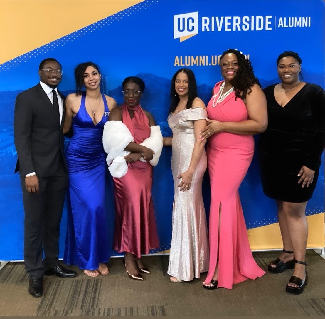 Past and present members of the Black Alumni Chapter board. 