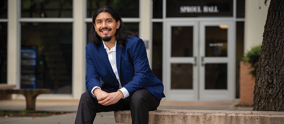 First-generation student Ulises Mata