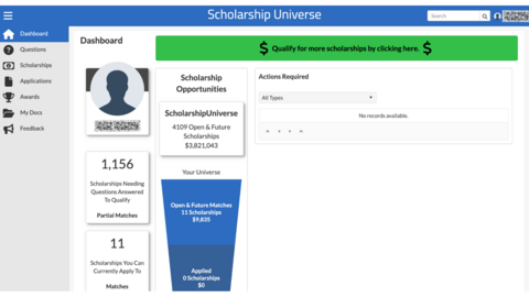 Scholarship Universe Dashboard