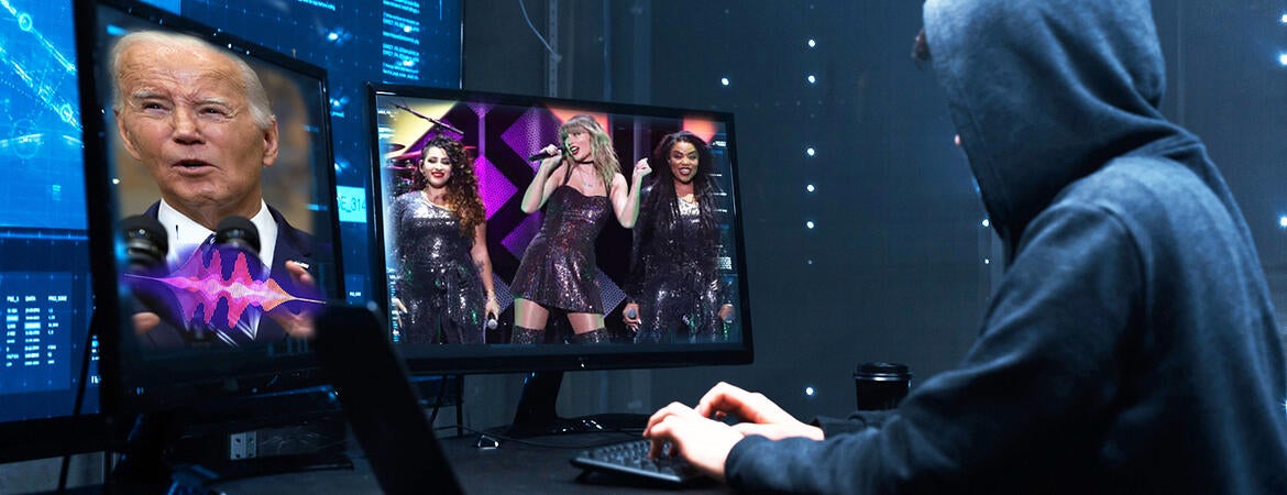 Deepfakes photo illustration