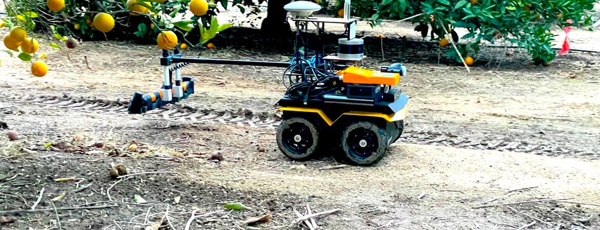 orchard robot monitoring soil 