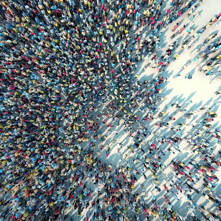 Large crowd of people