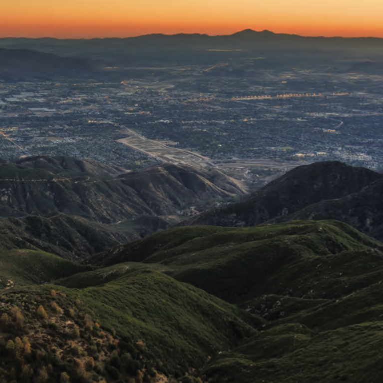 Sunset over the Inland Empire