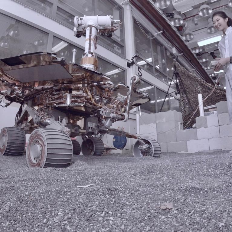 Brittany Seto and Curiosity rover