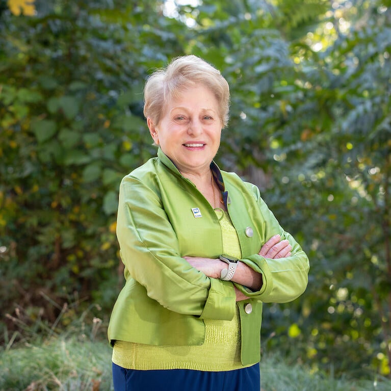 E. Dollie Wolverton, graduated from UC Riverside in 1957. She has led a life of service and of caring for both UCR students and community members alike. (UCR/Stan Lim)