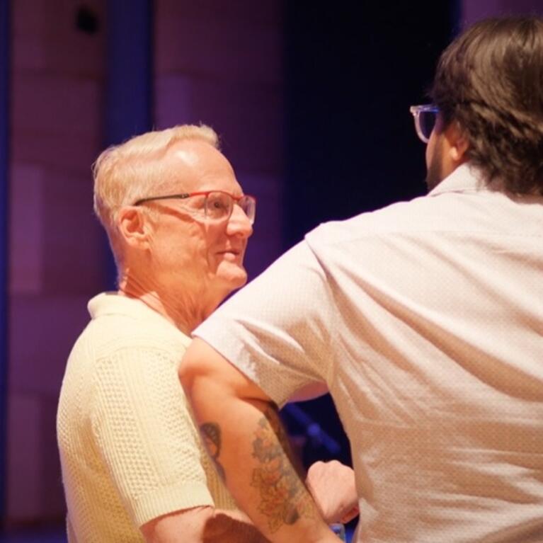 Stu Krieger at his retirement ceremony