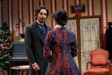 Alvin Peralta as Toño (left) and Sebastian Ocampo as Nora in the play "A Doll's House."