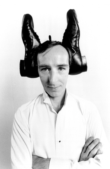 Fred Strickler with shoes