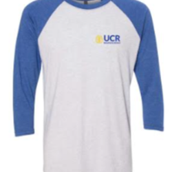 Baseball tee with screen printed logo