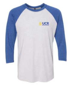 Baseball tee with screen printed logo