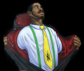 superman pose nsbe background beard