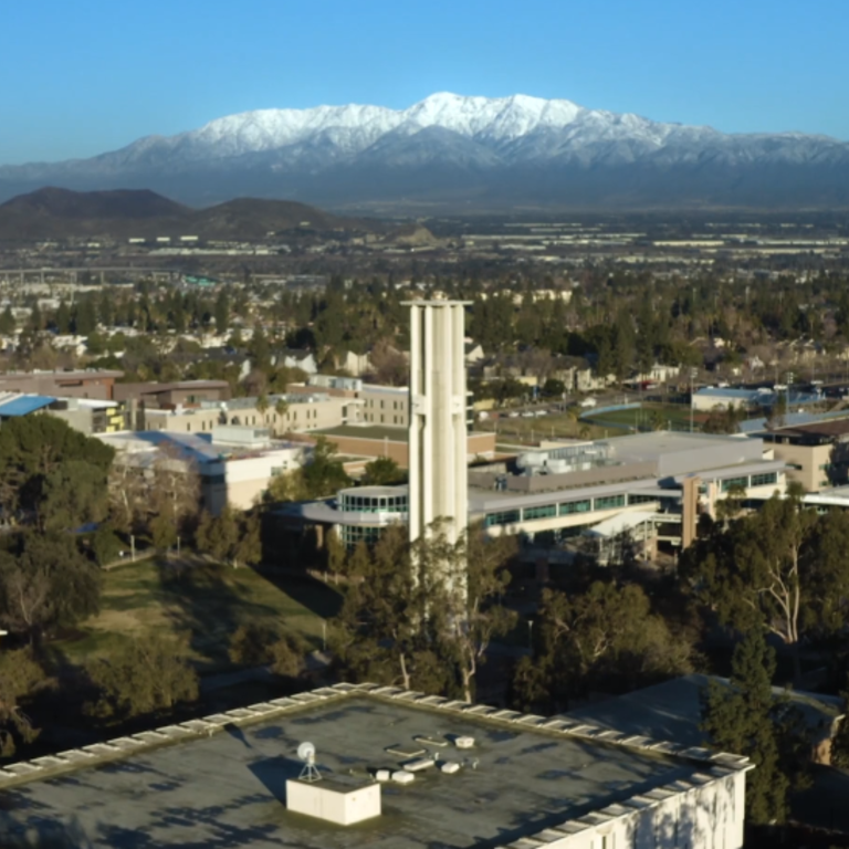Aerial view of campus 