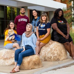 Group of UCR students standing together