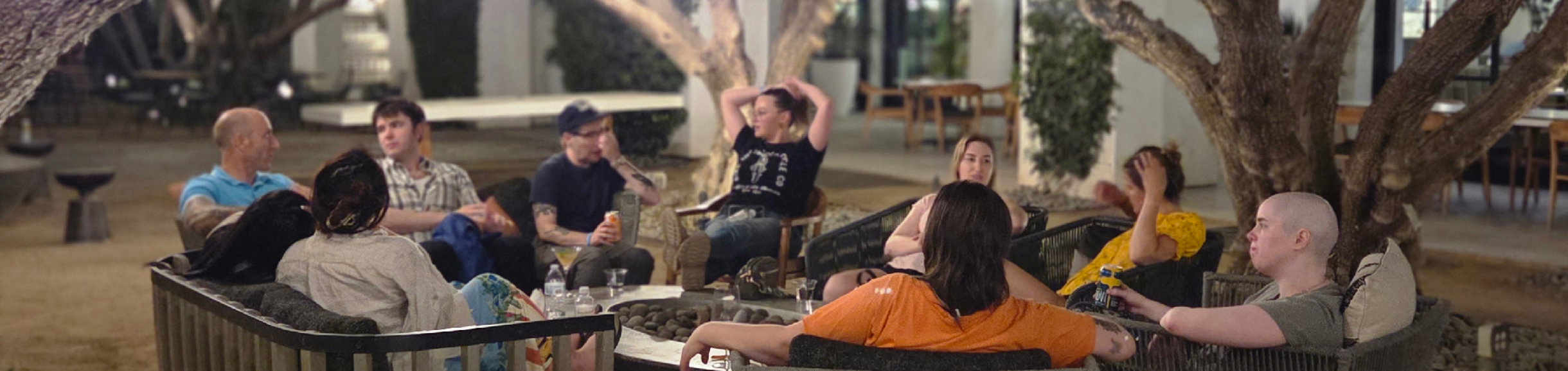 Low Residency MFA Creative Writing Students at Tommy Bahama Miramonte Resort