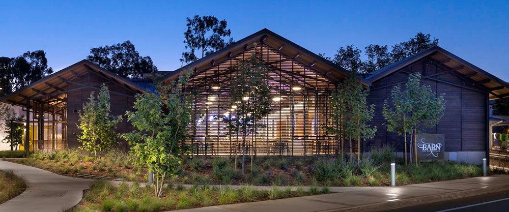 exterior of renovated barn