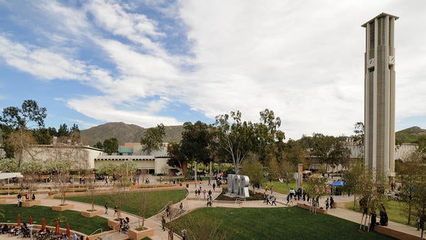 UCR Campus including bell tower