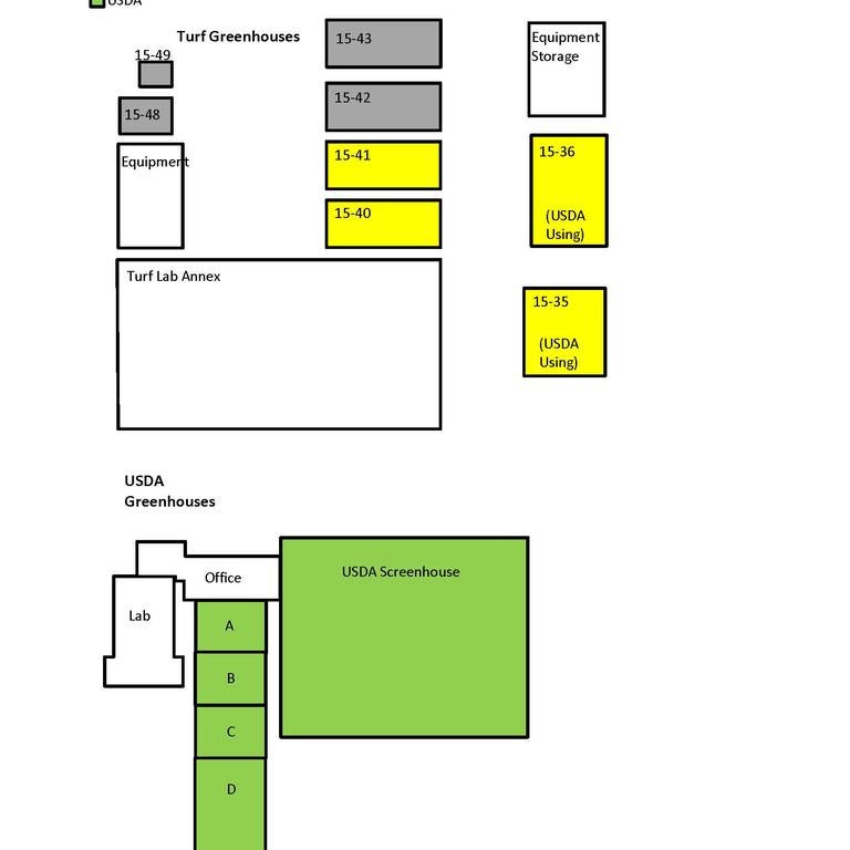 Field 15 Greenhouse map