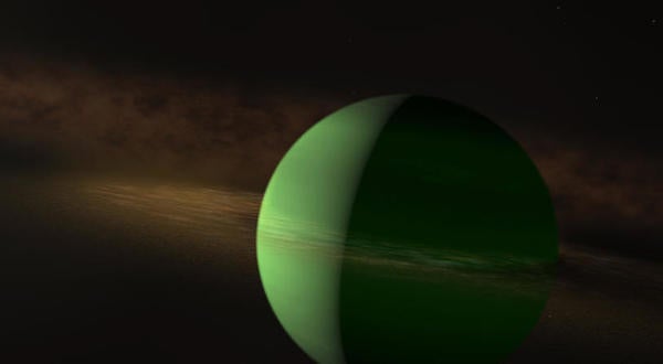 An artist's rendering of the AU Mic star system. (NASA’s Goddard Space Flight Center)