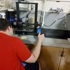 Sean Preins working on a 3D print