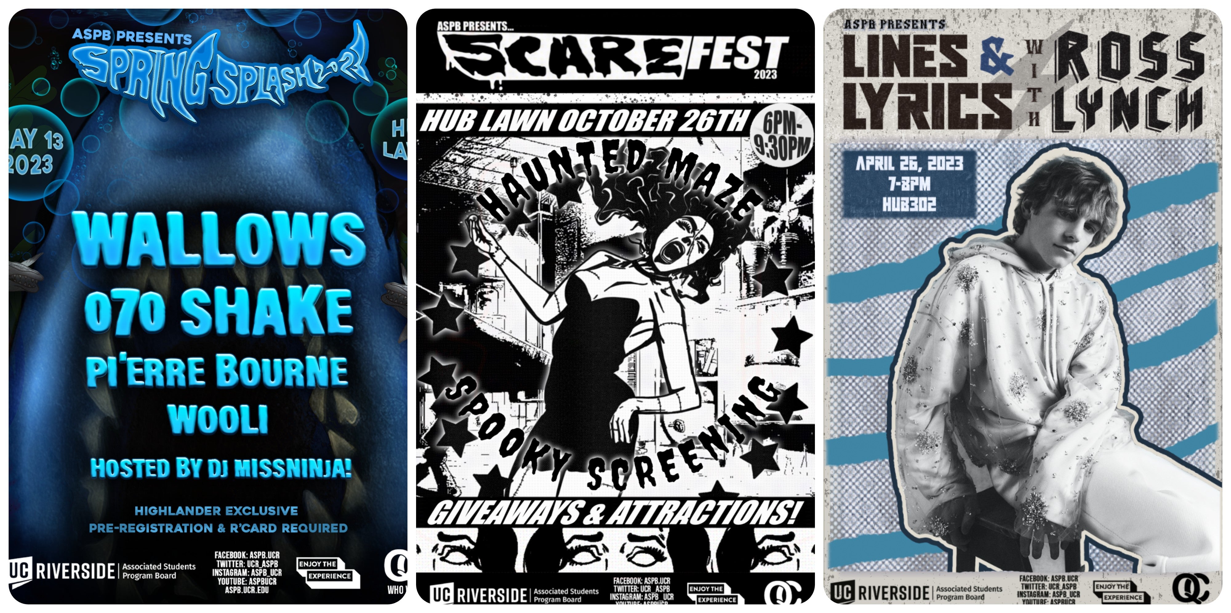 Spring Splash, Scarefest, Ross Lynch