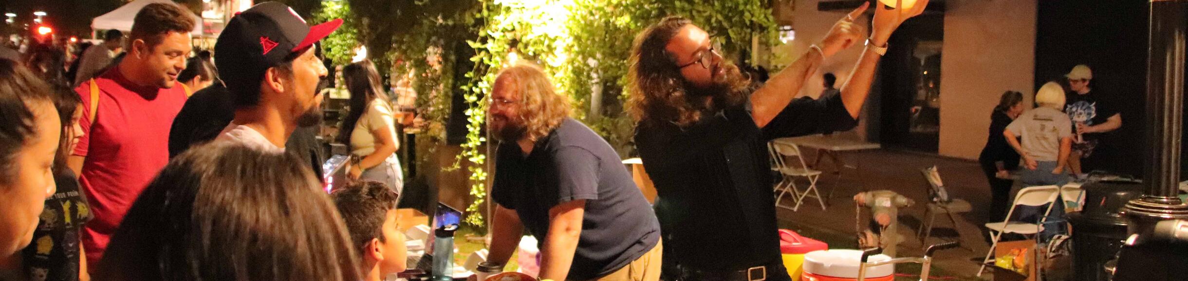 An outreach event in Downtown Riverside in fall 2022. 