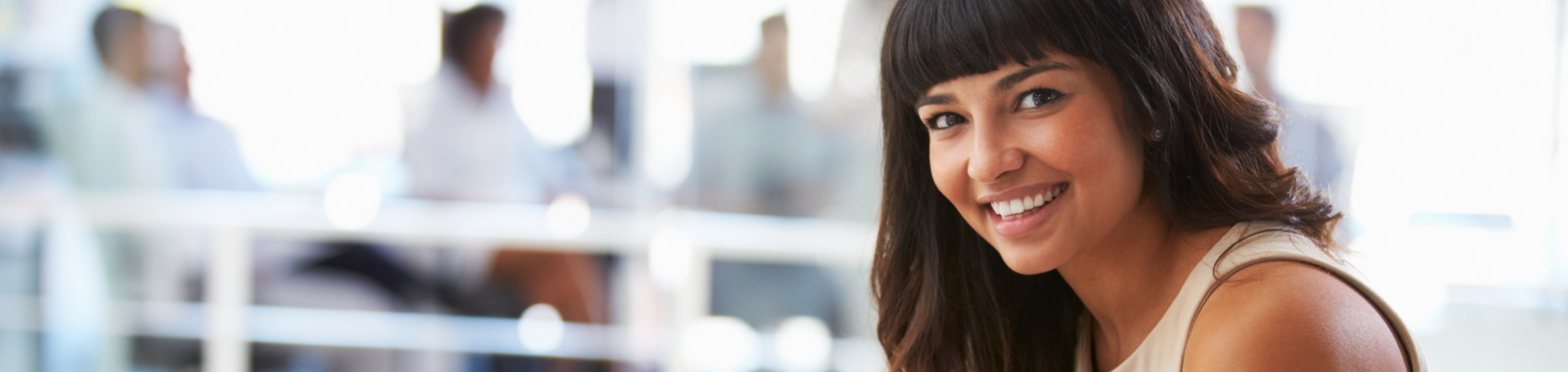 woman holding tablet