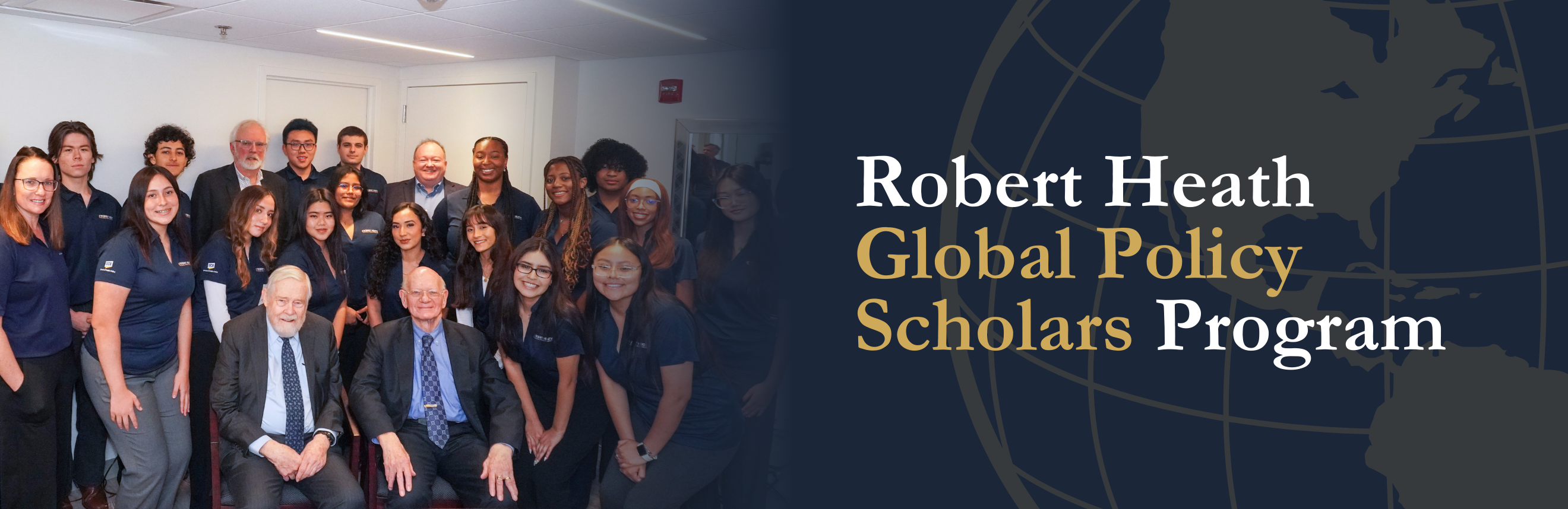 A group of past global policy scholars