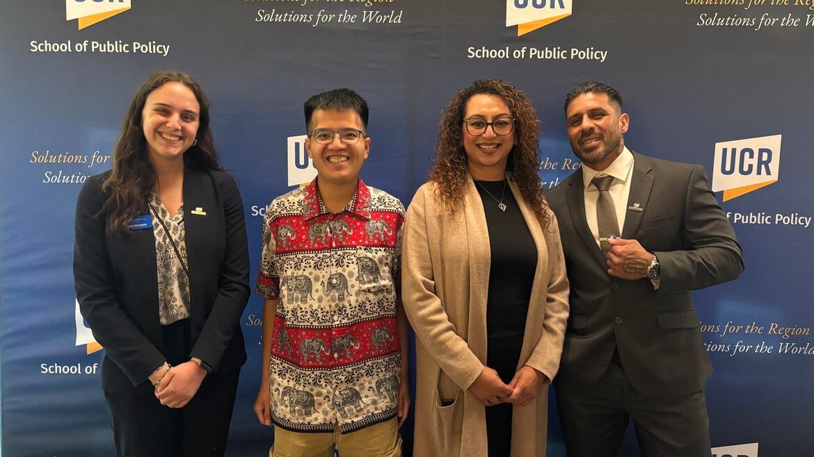 Group Photo Rachel Strausman, Pete Pridanonda, Sofia Alvarenga, Ryan Uribe
