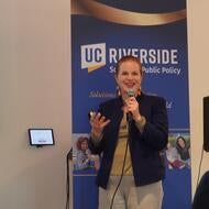 Dr. Francesca Hopkins speaking