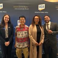 Group Photo Rachel Strausman, Pete Pridanonda, Sofia Alvarenga, Ryan Uribe