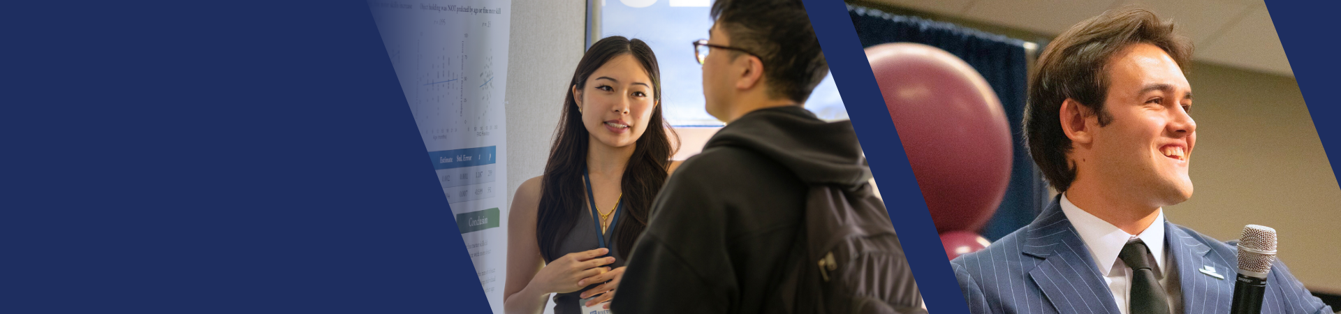 Students researching and speaking