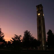 Belltower at dusk