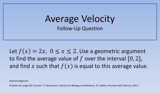 Average Velocity FUQ