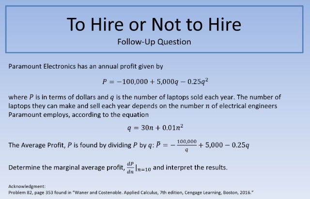 To Hire or Not to Hire FUQ 640