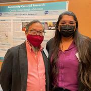 David Lo with a fellow presenter