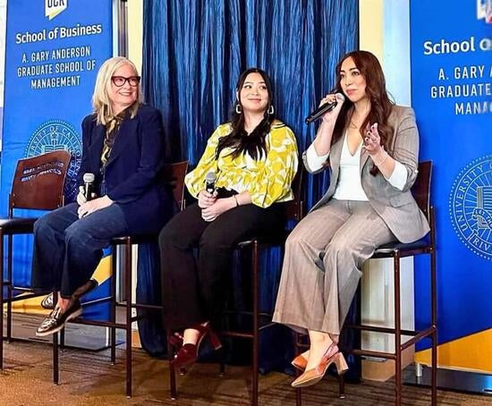Wendy Romero ’19 BA ’22 MBA, founder and CEO of Love 4 Life, participated on the Entrepreneur Panel at the AGSM Women’s Conference.