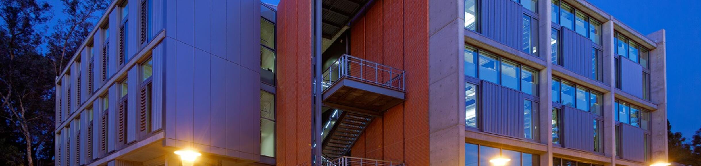 SOM Research Building at Night