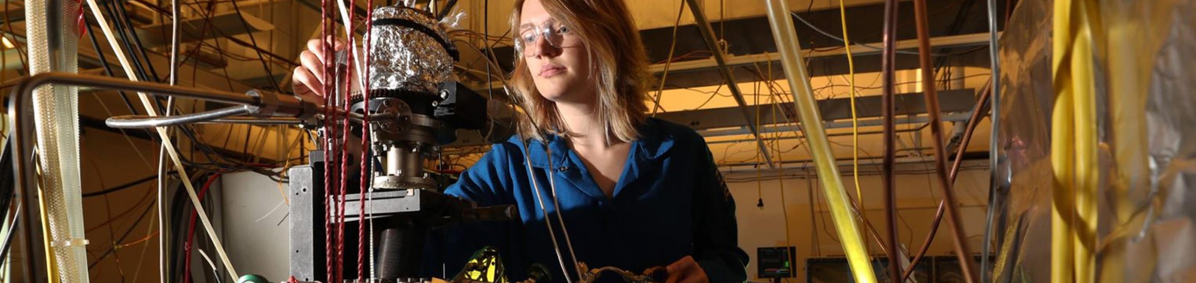 Graduate Student Marinda Vinay in Catalysis Lab