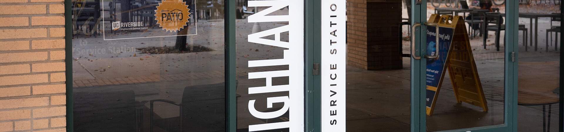 Highlander Service Station entrance