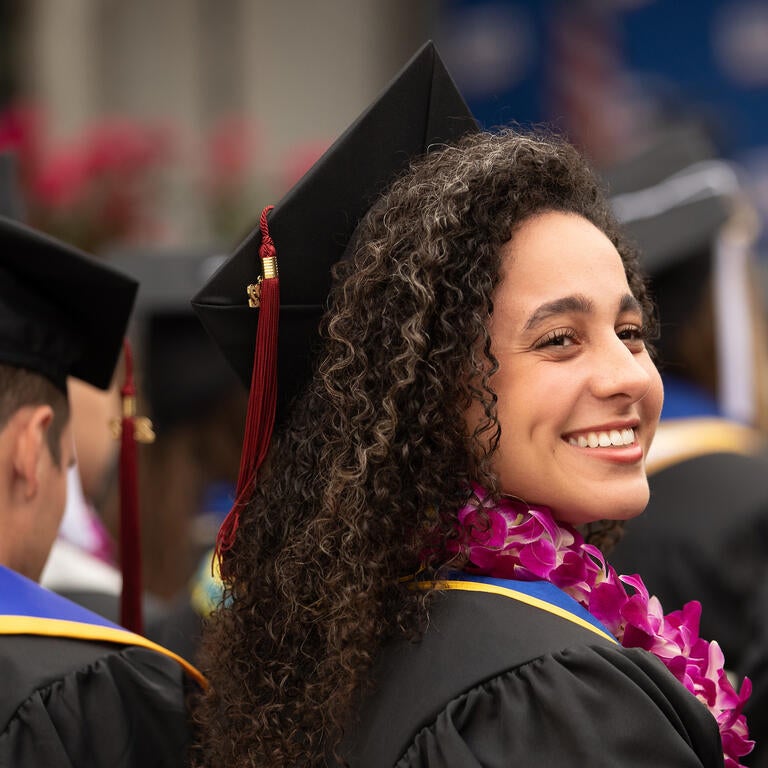 Student at Commencement