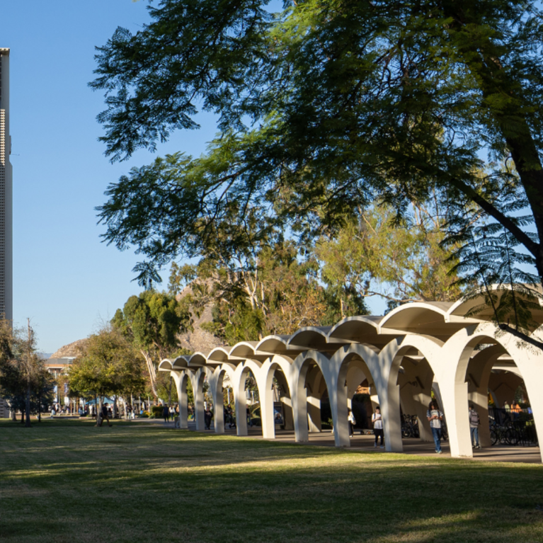 UCR Bell Tower and Rivera Library